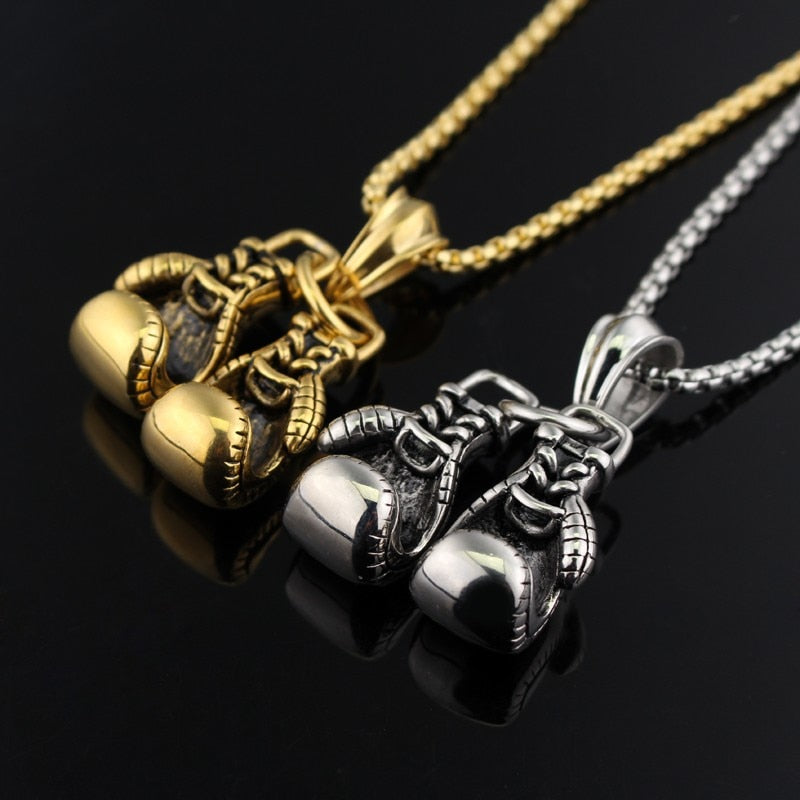 Boxing Gloves Necklace - Gymratslegacy