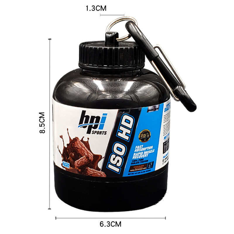 Keychain Protein Powder Bottle - Gymratslegacy