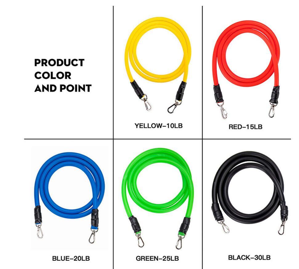 11-Piece Resistance Bands Set - Gymratslegacy