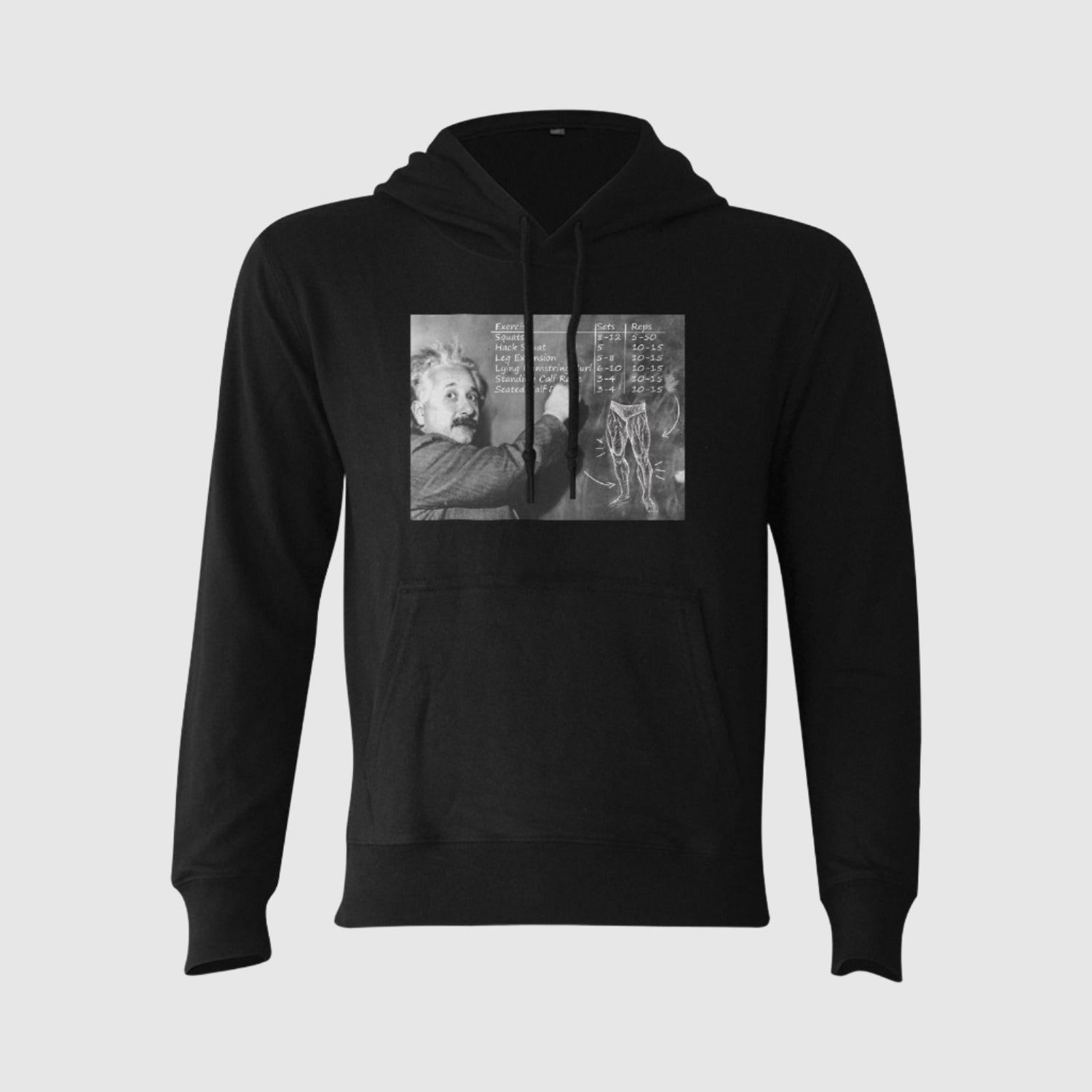 Einstein Never Skip Leg Day Hoodie - Gymratslegacy