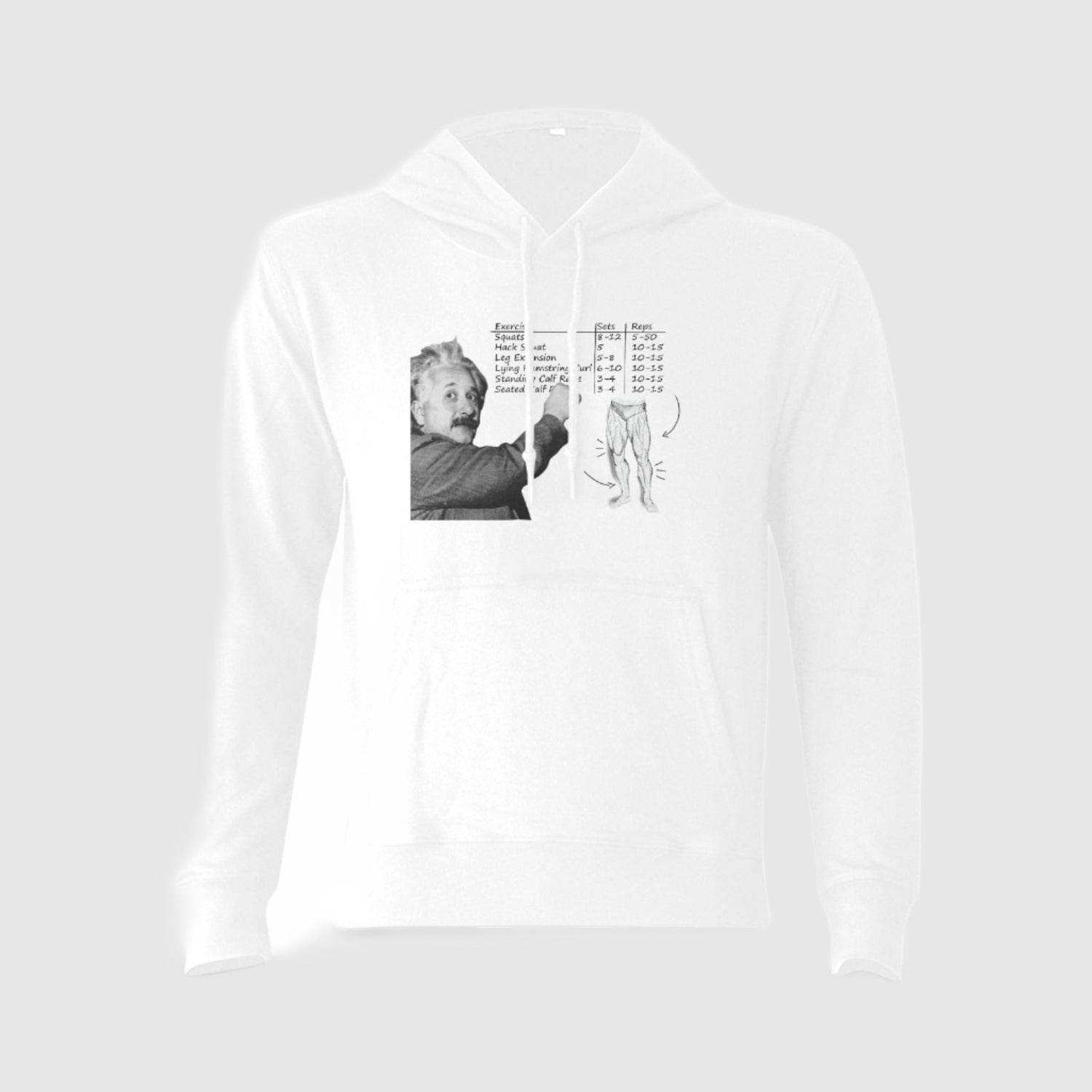 Einstein Never Skip Leg Day Hoodie - Gymratslegacy