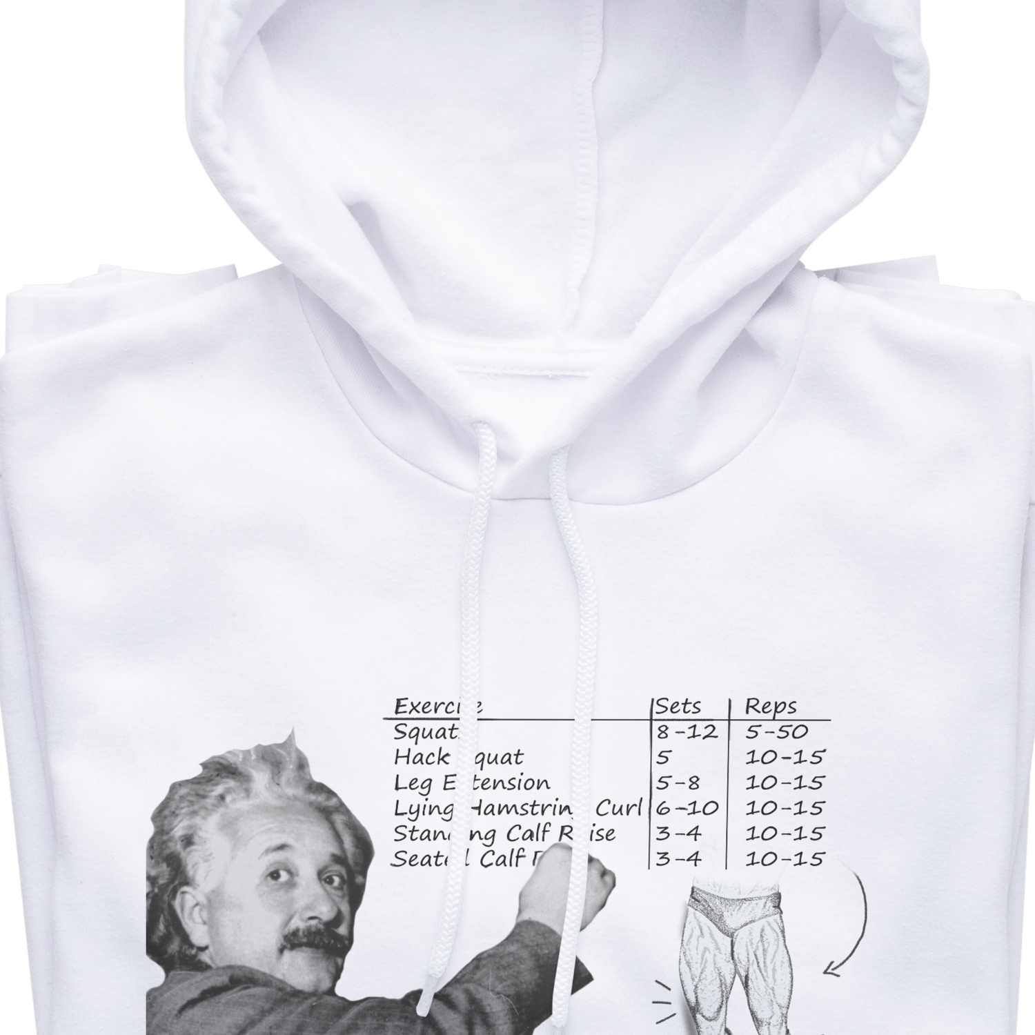 Einstein Never Skip Leg Day Hoodie - Gymratslegacy