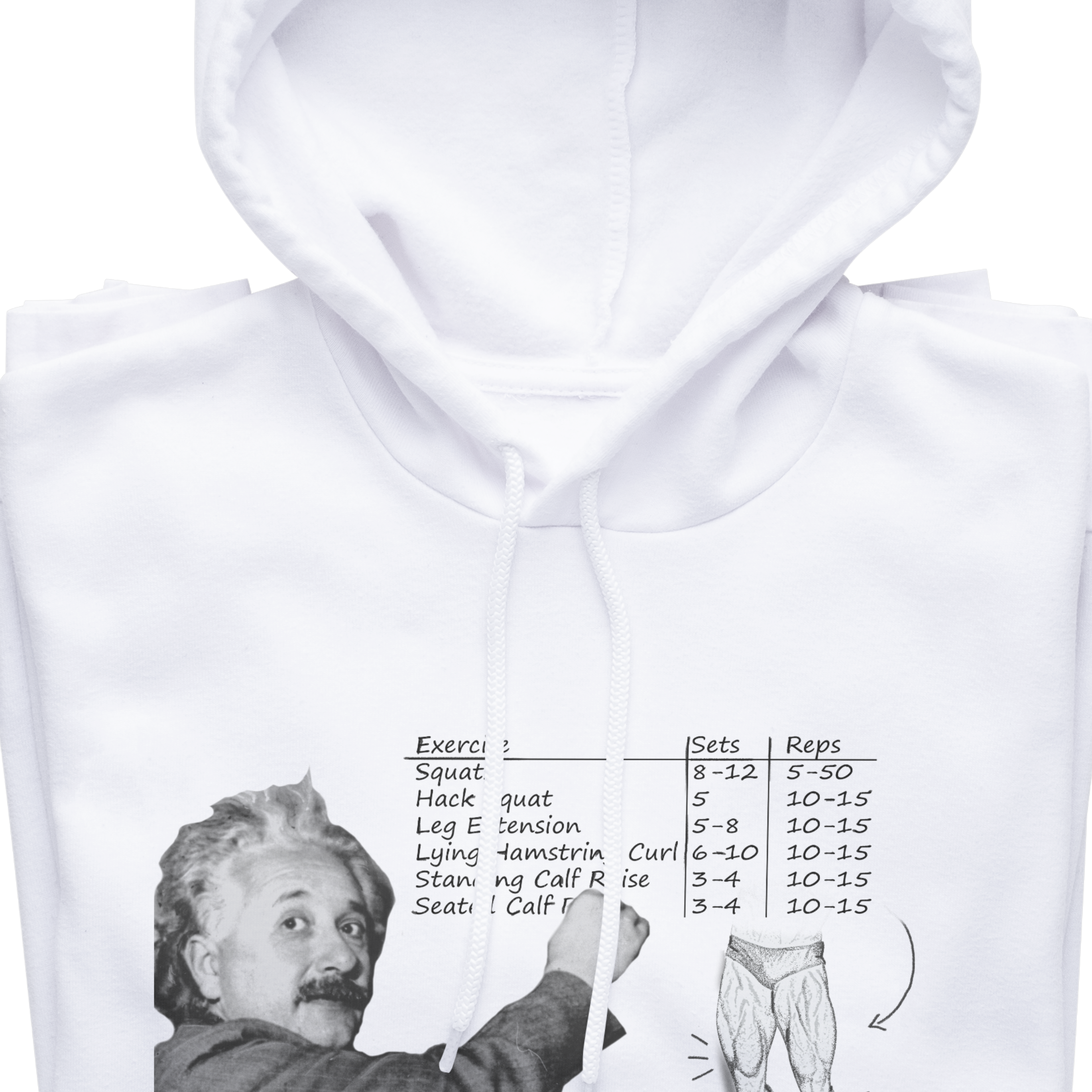 Einstein Never Skip Leg Day Hoodie - Gymratslegacy