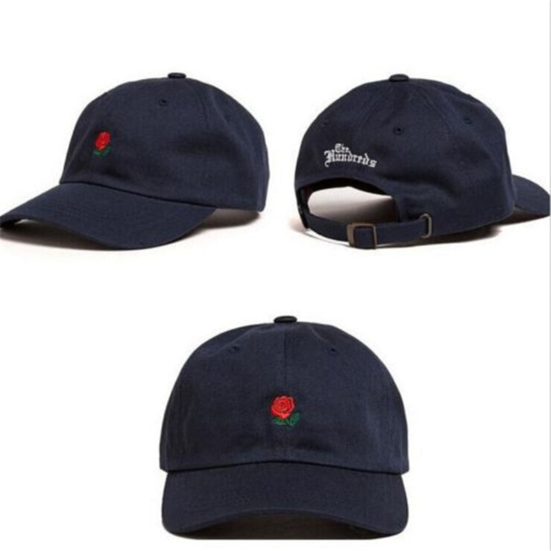Rose Embroidered Baseball Cap - Gymratslegacy
