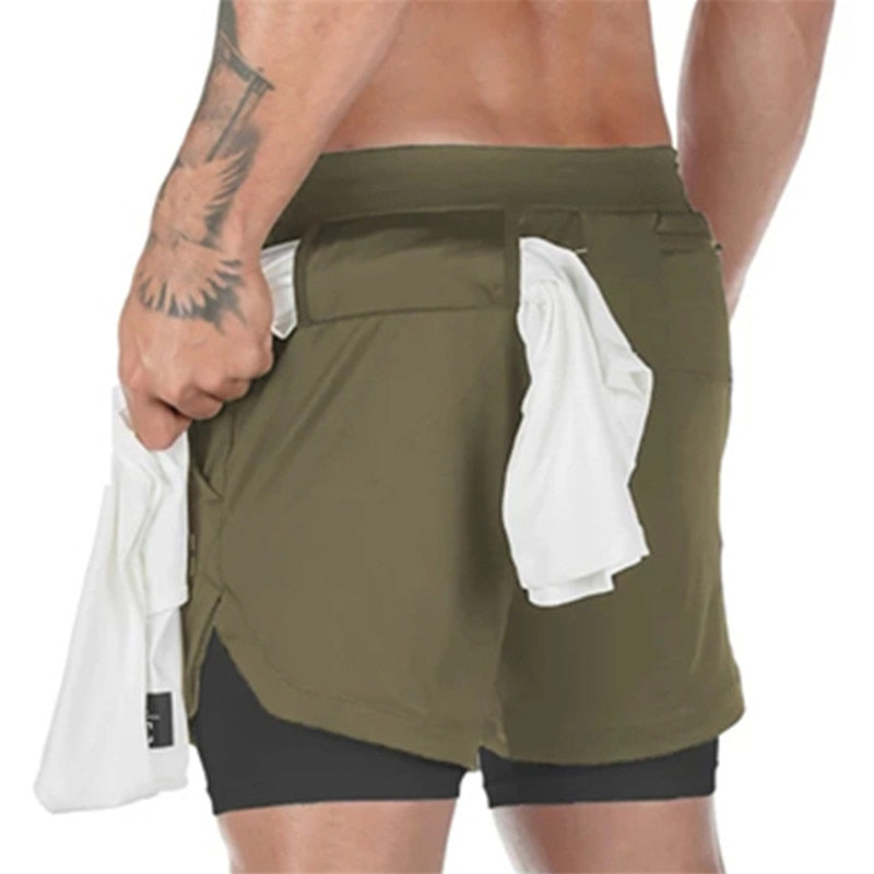 2 In 1 Quick Dry Basketball Shorts - Gymratslegacy