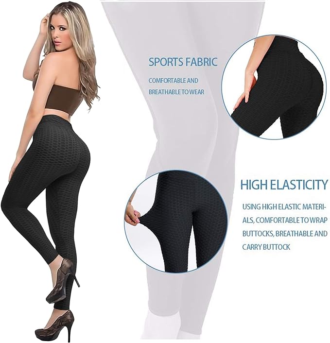 High-Waisted Bubble Leggings - Gymratslegacy