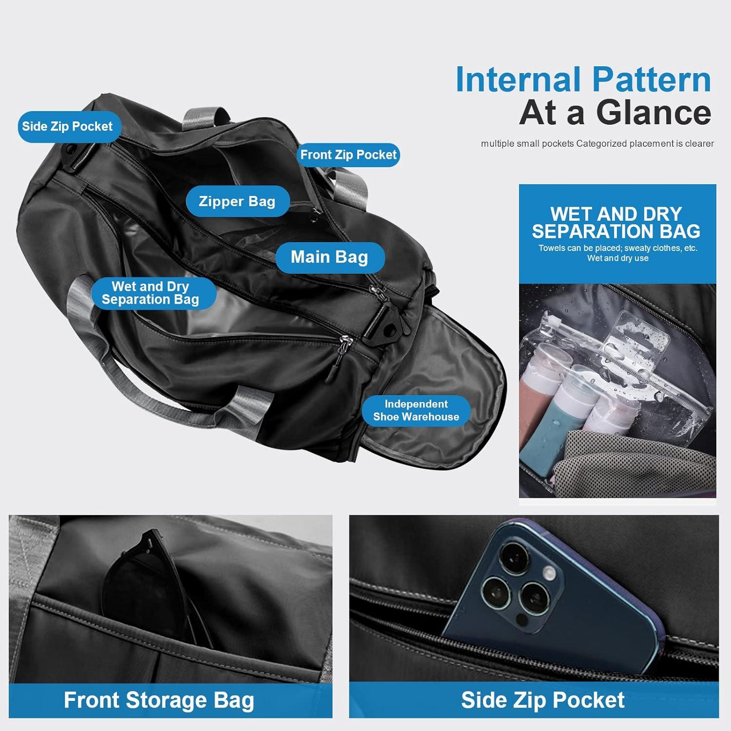 Gym Bag with Wet Pocket & Shoes Compartment - Gymratslegacy