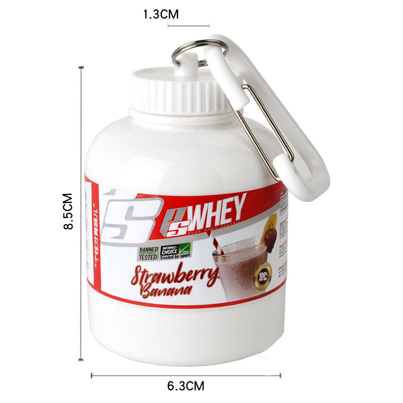 Keychain Protein Powder Bottle - Gymratslegacy