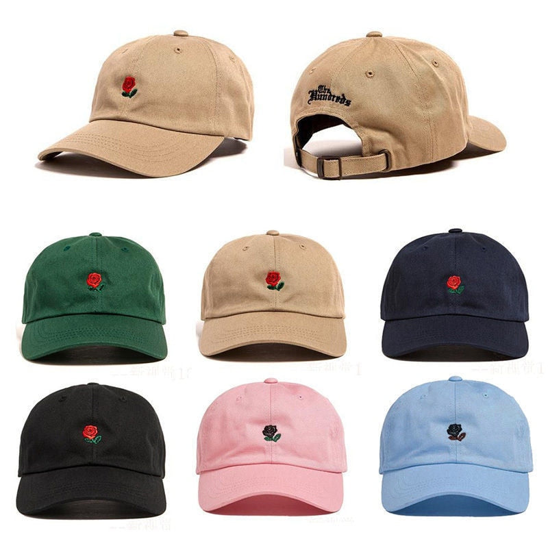 Rose Embroidered Baseball Cap - Gymratslegacy