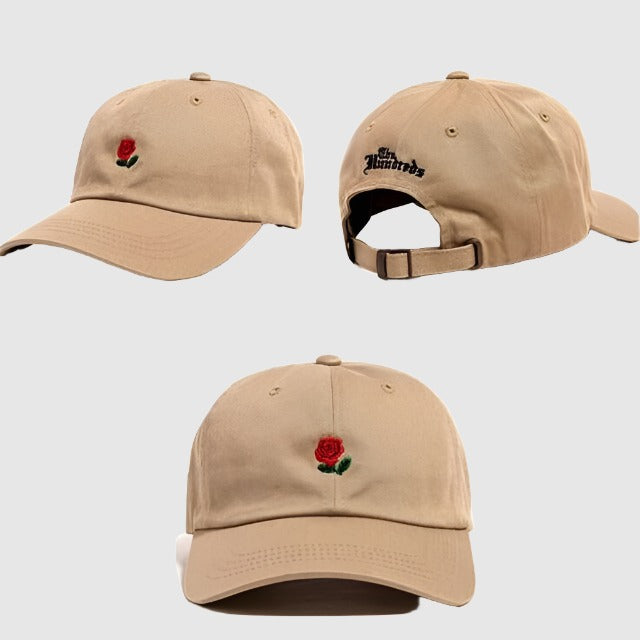 Rose Embroidered Baseball Cap - Gymratslegacy