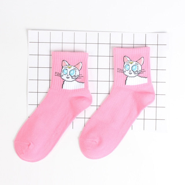Cute Emoji Patterned Socks - Gymratslegacy