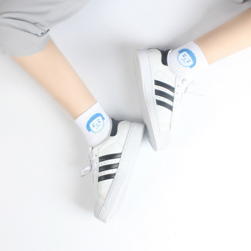 Cute Emoji Patterned Socks - Gymratslegacy