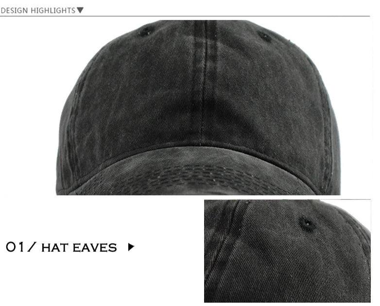 Washed Cotton Baseball Cap - Gymratslegacy