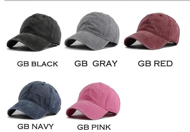 Washed Cotton Baseball Cap - Gymratslegacy