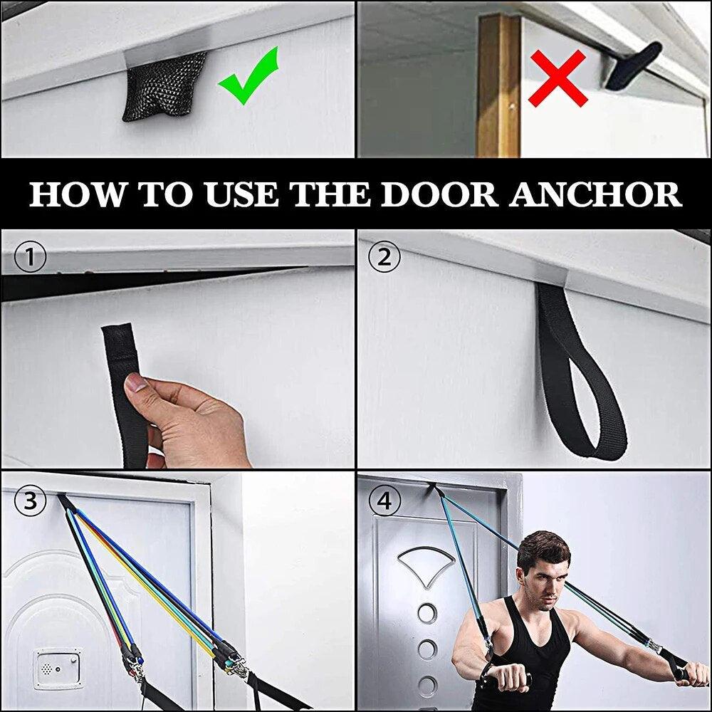 11-Piece Resistance Bands Set - Gymratslegacy