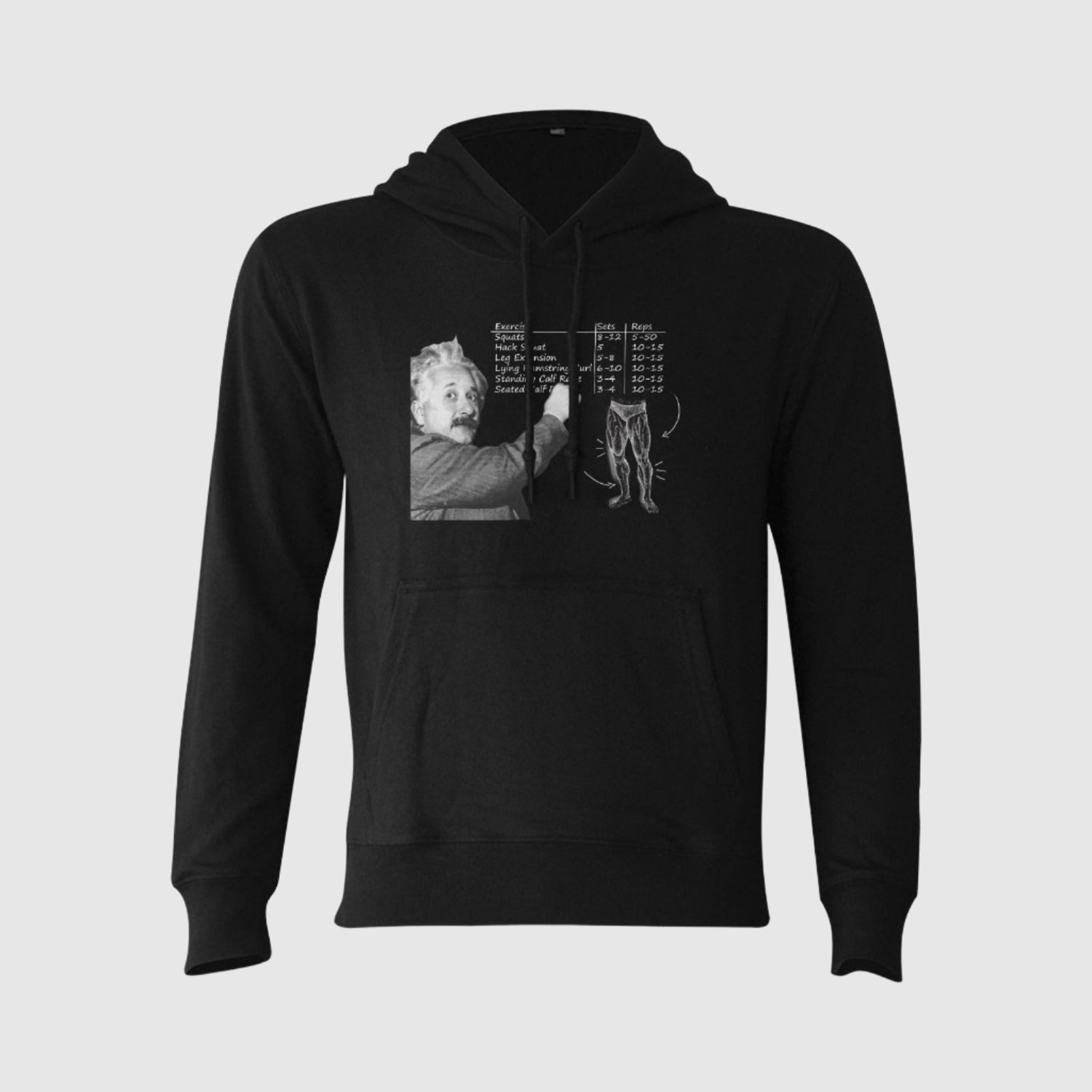 Einstein Never Skip Leg Day Hoodie - Gymratslegacy