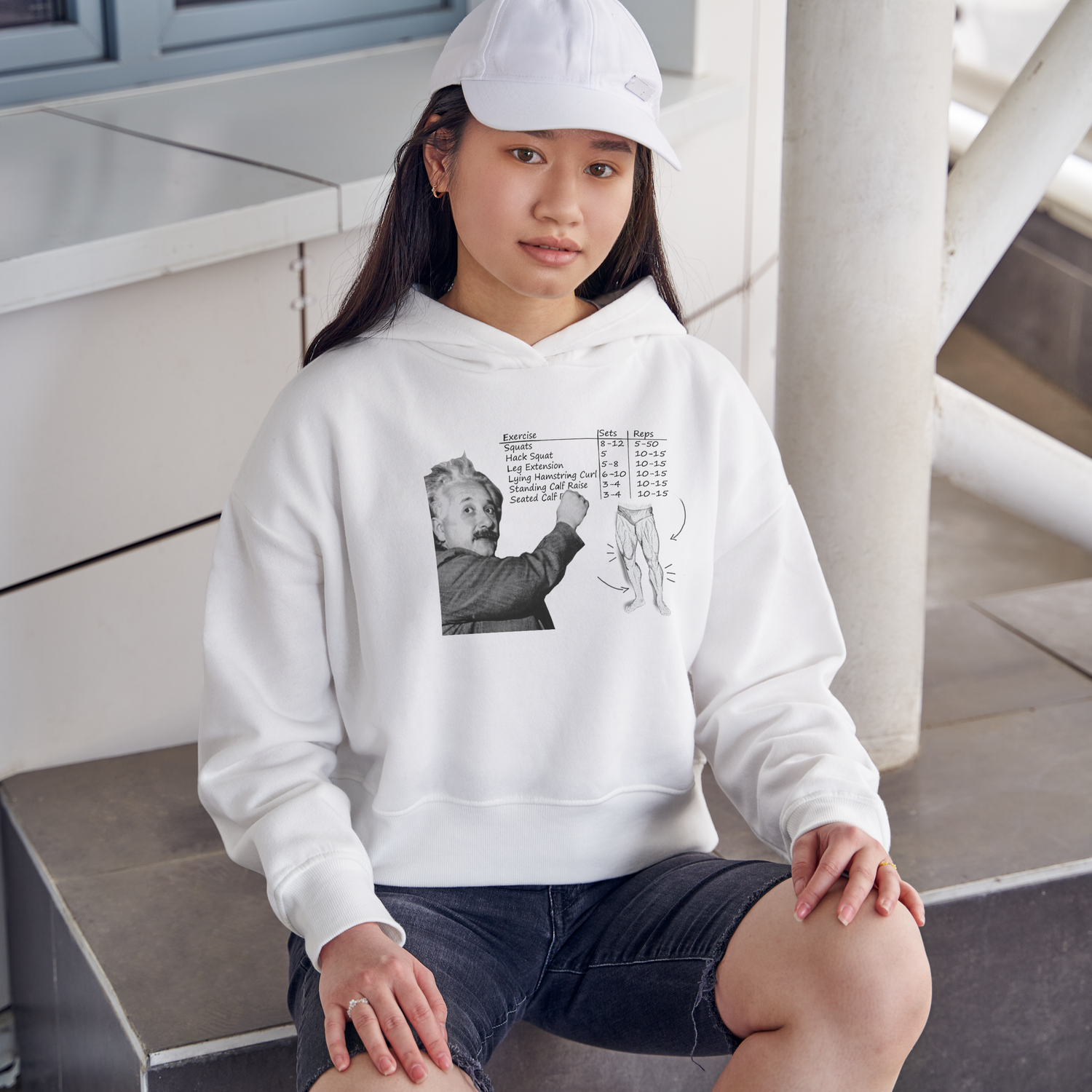 Einstein Never Skip Leg Day Hoodie - Gymratslegacy
