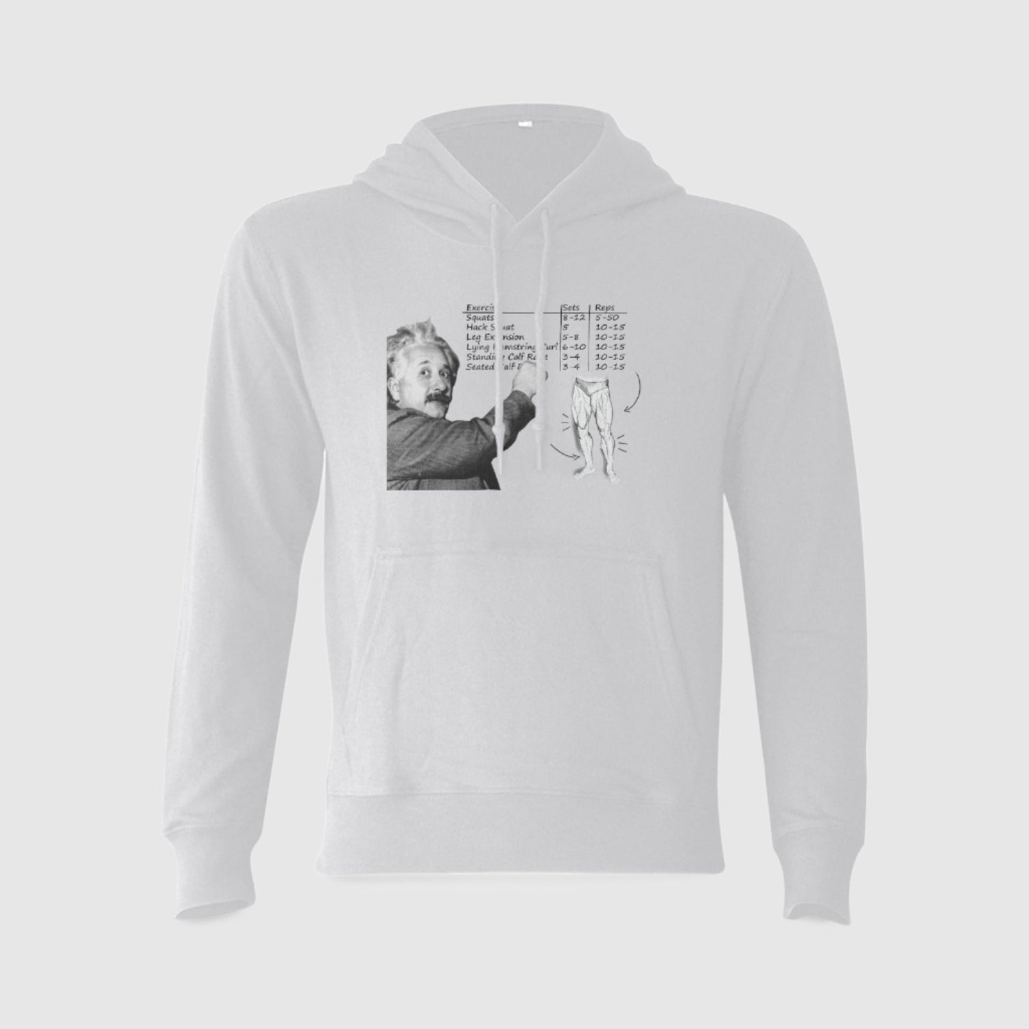 Einstein Never Skip Leg Day Hoodie - Gymratslegacy