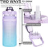 2L Motivational Water Bottle with Straw - Gymratslegacy