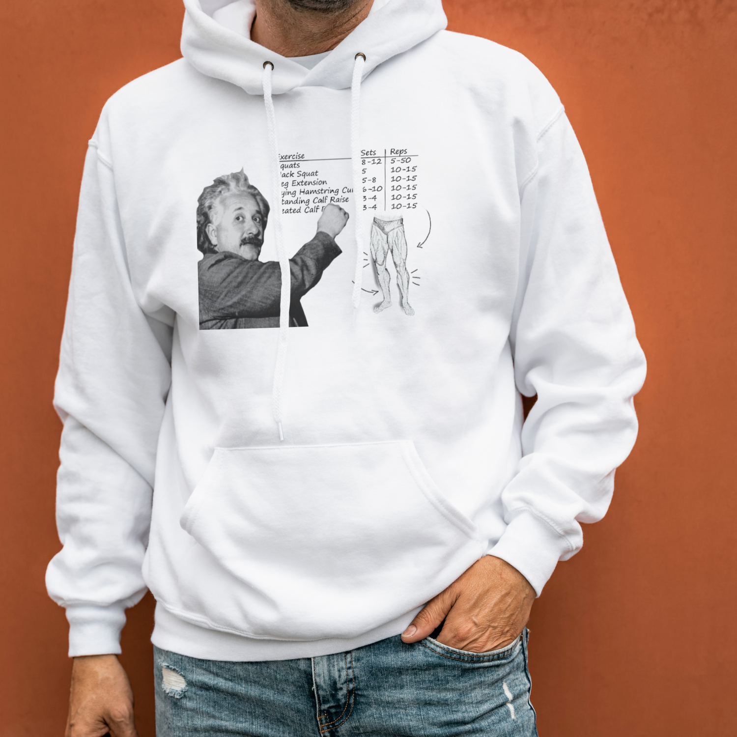 Einstein Never Skip Leg Day Hoodie - Gymratslegacy