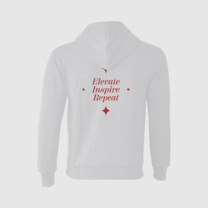 Elevate Inspire Repeat Hoodie – Rise, Motivate, and Keep Moving Forward