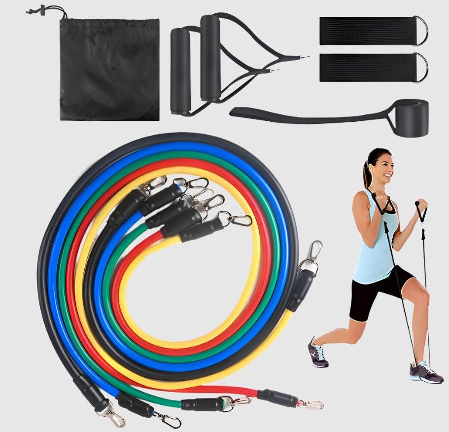 11-Piece Resistance Bands Set - Gymratslegacy