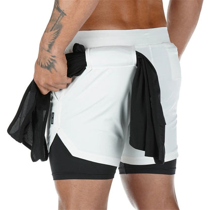 2 In 1 Quick Dry Basketball Shorts - Gymratslegacy