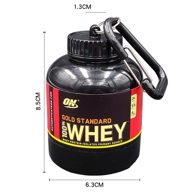 Keychain Protein Powder Bottle - Gymratslegacy