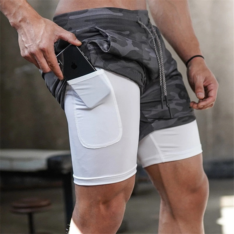2 In 1 Quick Dry Basketball Shorts - Gymratslegacy
