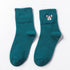 Dog Embroidery Cotton Socks - Gymratslegacy